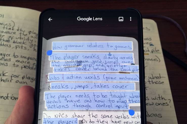 Google Lens ahora te permite copiar tus notas escritas a mano y enviarlas al ordenador