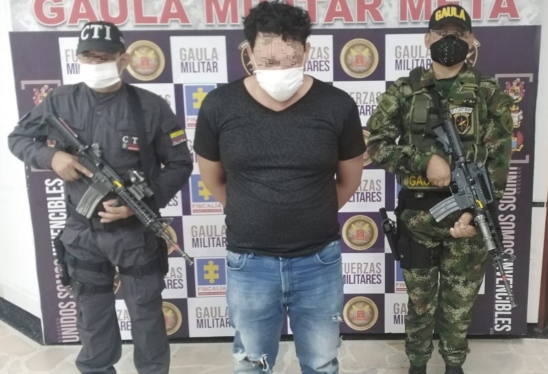 Gaula Militar y CTI capturan a extorsionista en flagrancia en San Martín de los Llanos