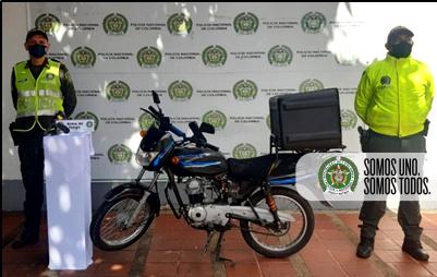 Autoridades recuperaron en El Rubí motocicleta que fue hurtada a domiciliario