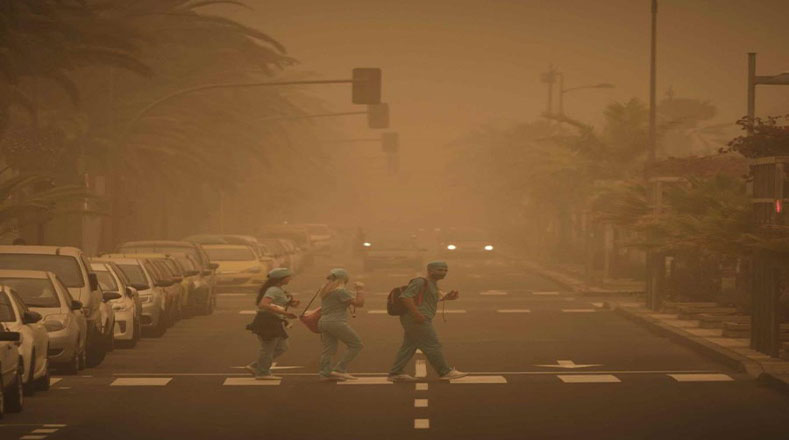 El espectacular fenómeno del polvo del Sahara en el Caribe