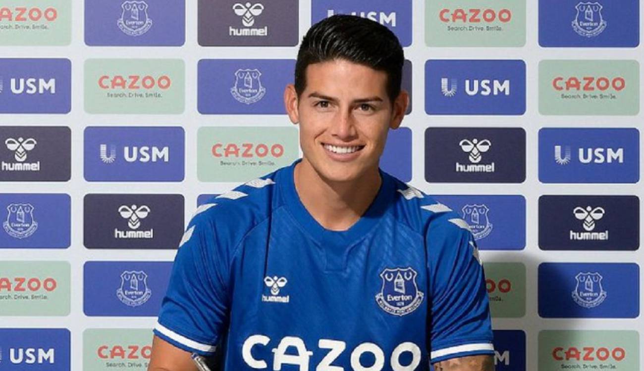 James firmó un contrato por dos años con Everton