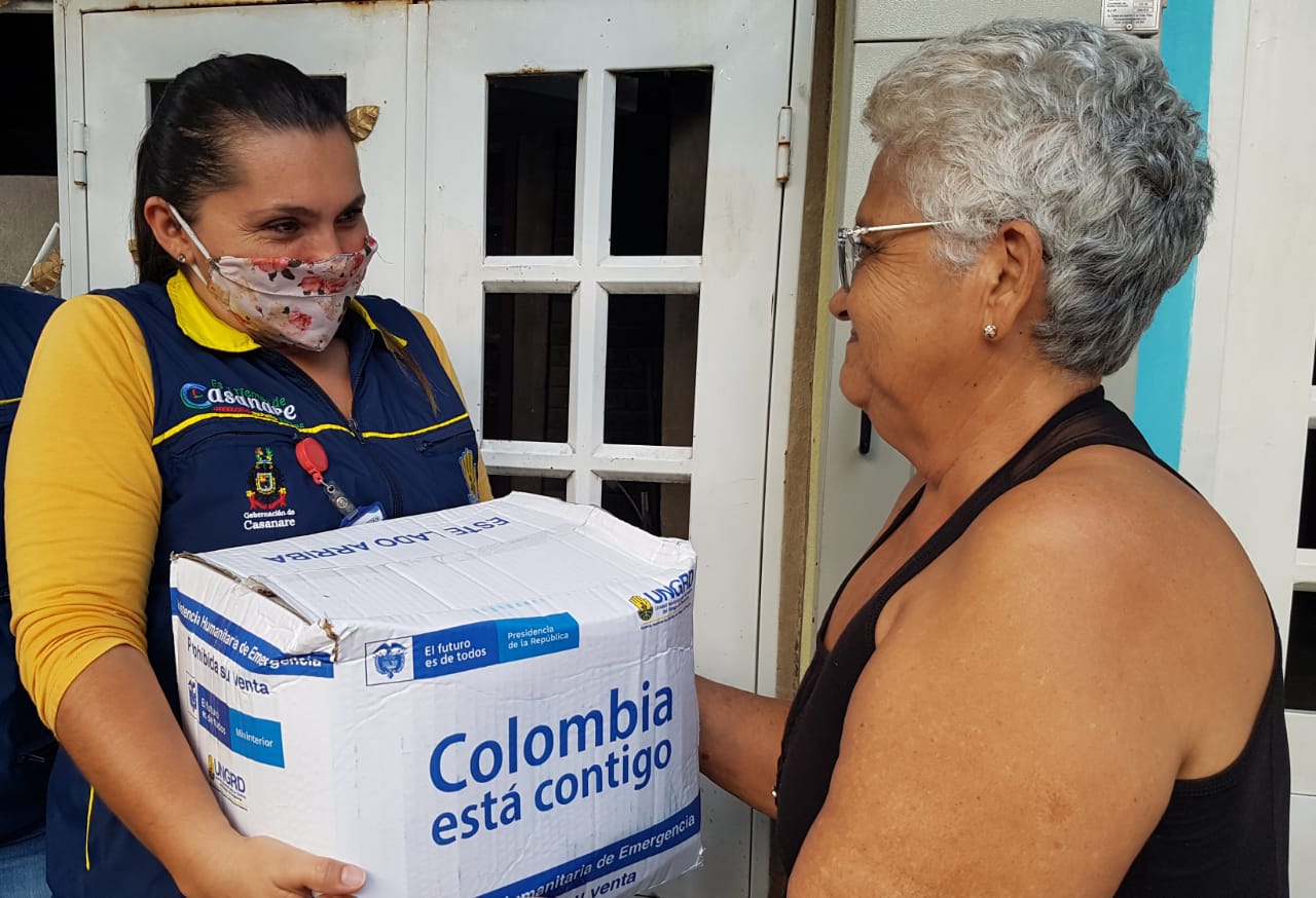 En Casanare inicia tercera entrega de mercados a adultos mayores de 70 años