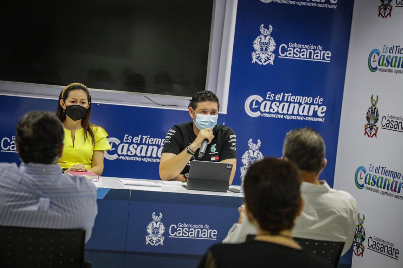 Gobernador Sanabria atendió inquietud de Periodistas casanareños