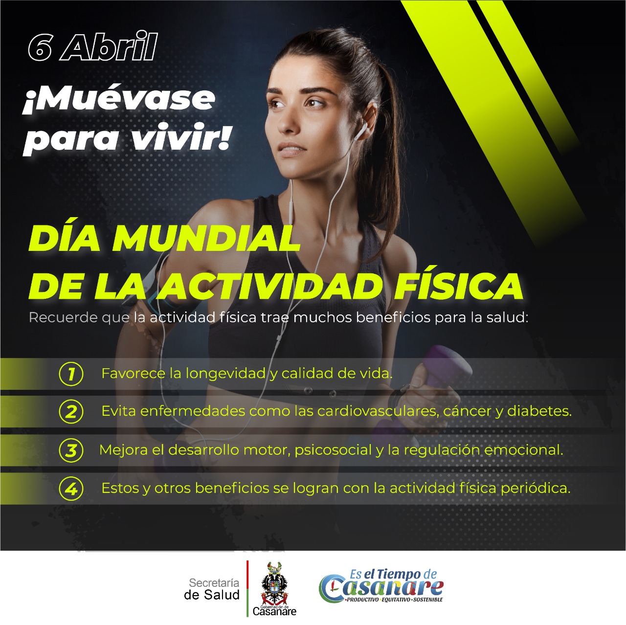 6 de abril, se conmemora el Día Mundial de la Actividad Física