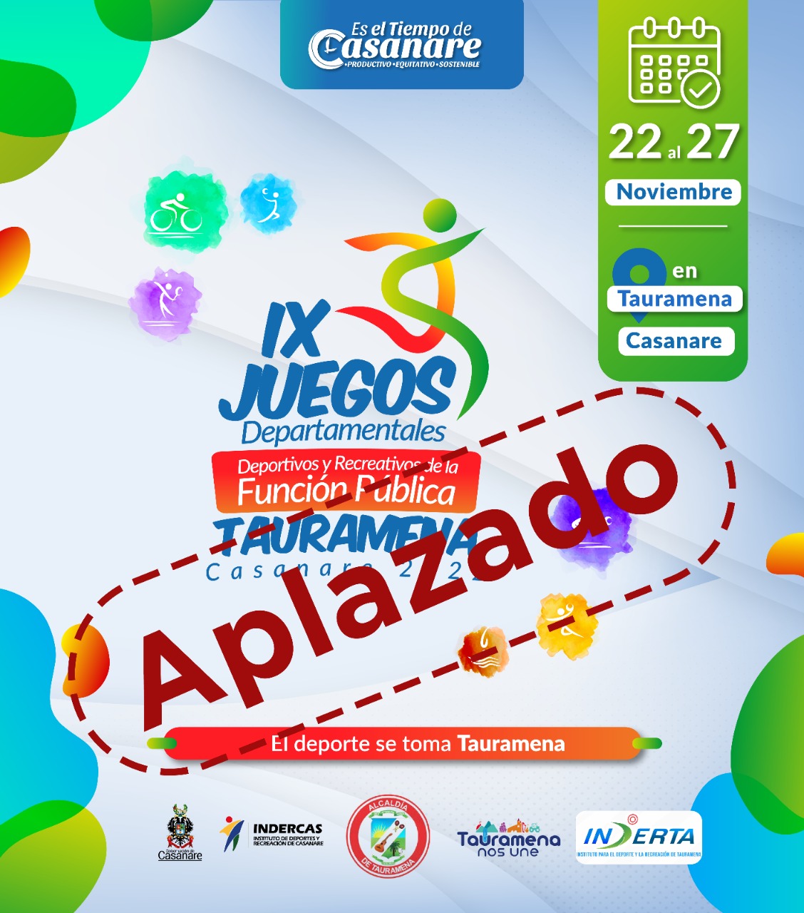 IX Juegos Departamentales Deportivos de Función Pública en Tauramena 2022