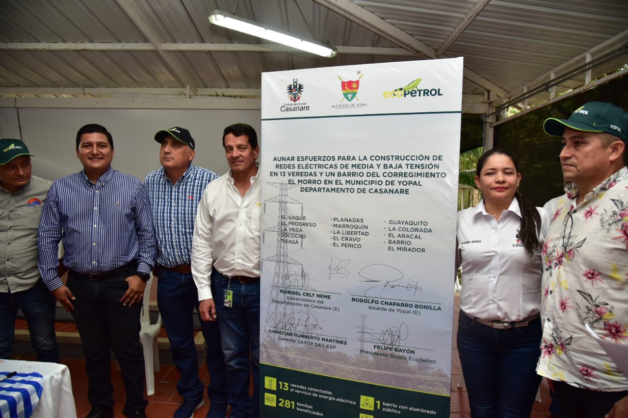 Ecopetrol, Gobernación y la Alcaldía de Yopal se unen para llevar energía a escuelas rurales