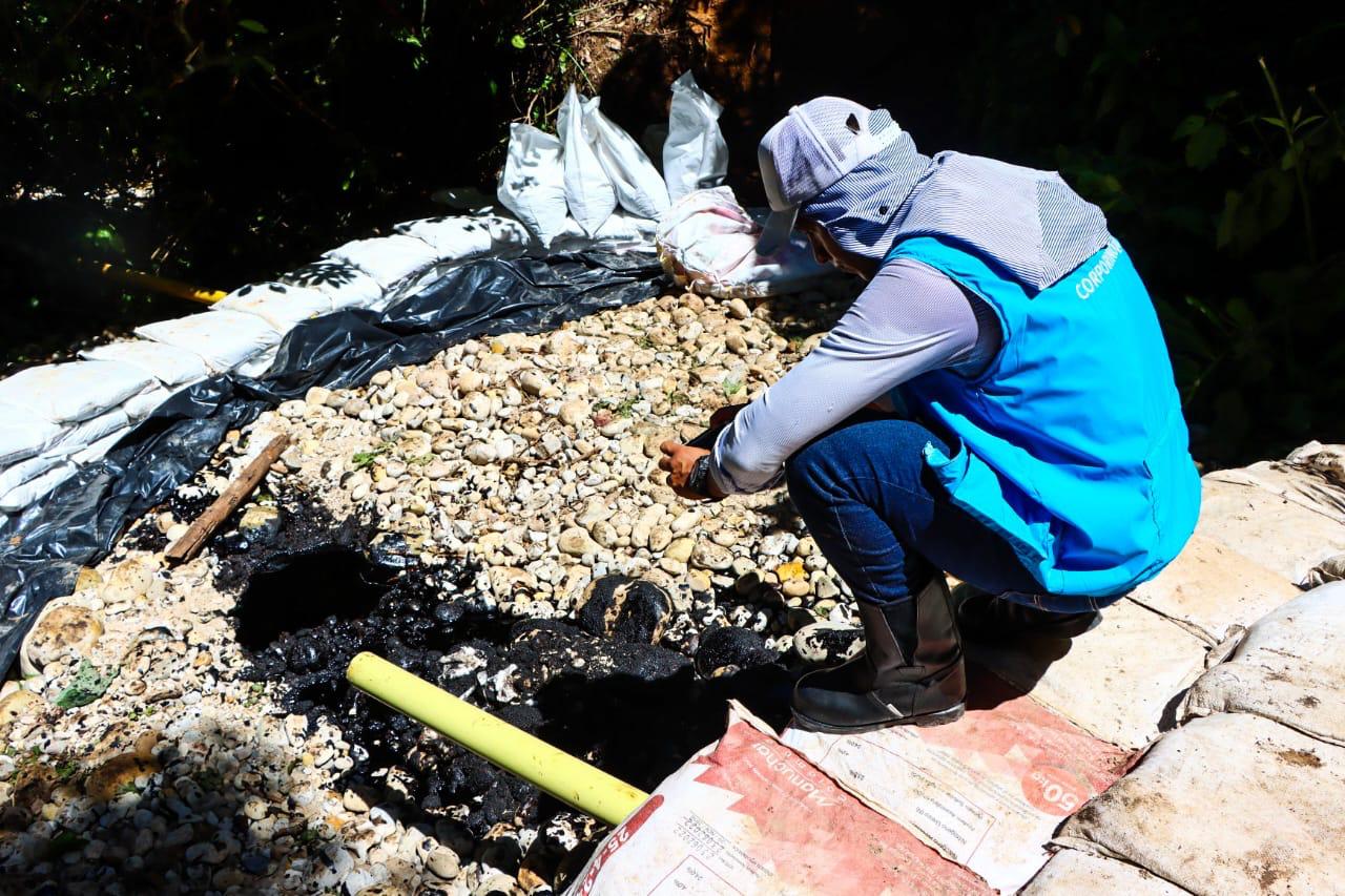 Corporinoquia visitó lugar de emergencia ambiental por derrame de crudo en Monterrey