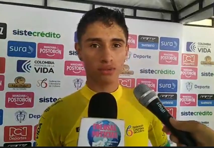 Jeferson Ruiz ganó el prólogo en Yopal y es el primer líder de la Vuelta de la Juventud