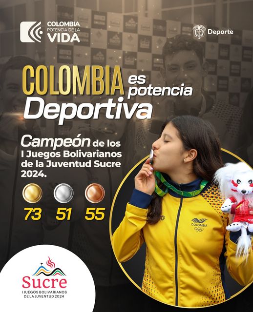 Colombia, campeón de los Juegos Bolivarianos de la Juventud